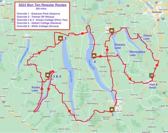 Bon Ton 2023 Regular Routes